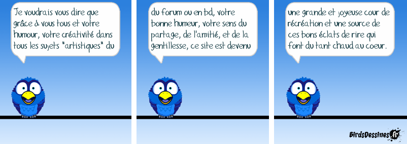 Déclaration d'humour.