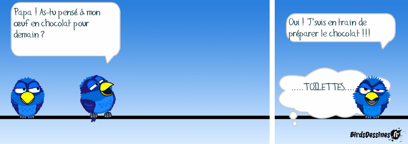 Préparation de l'oeuf en chocolat