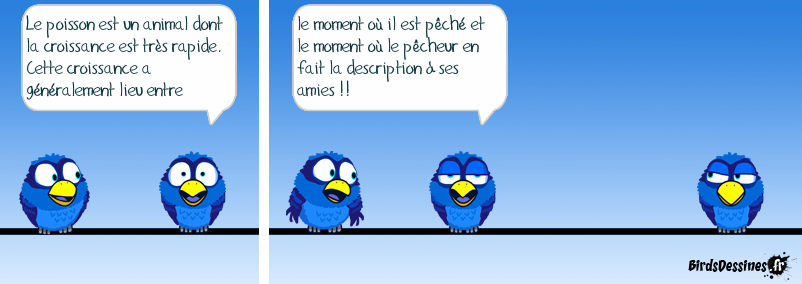 Mise en scène d’une phrase vue sur le net ! La croissance du poisson