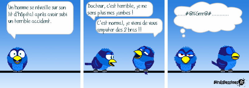 Mise en scène d’une blague ! L'amputation