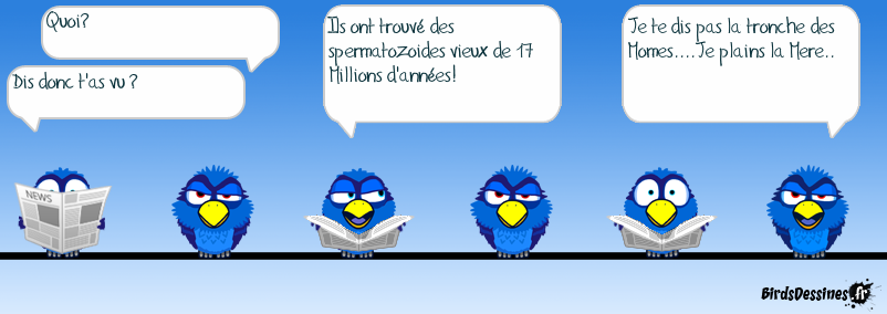 spermatozoides vieux de 17M d'années