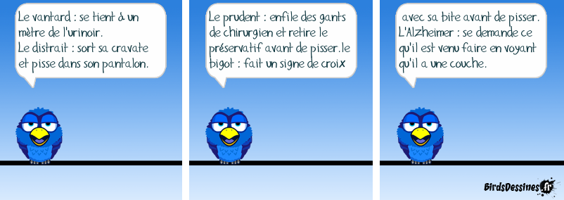 Lequel de ces pisseurs êtes-vous ?