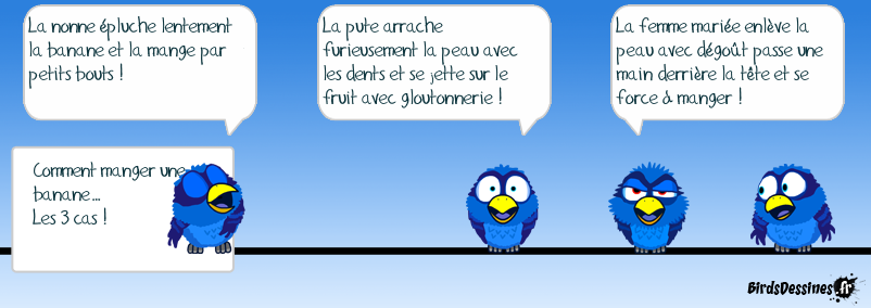 Comment manger une banane…Les 3 cas !