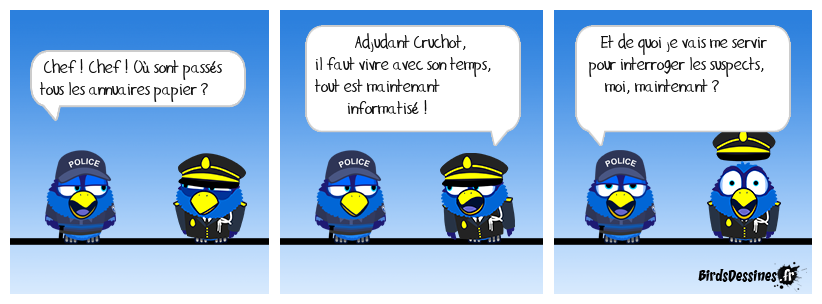 Le Bottin dans la police, ça donnait un beau teint !