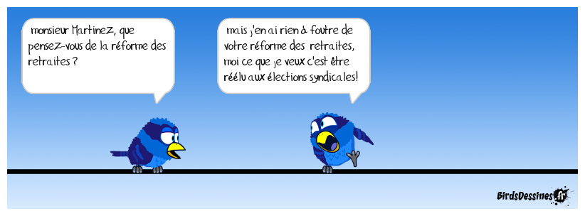 la réforme, il s'en fout!