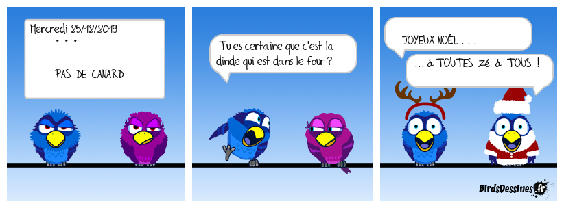 Bisou à Toutes zé à Tous ! ♫ Le coin-coin du matin ♪ 25/12/2019 ♫