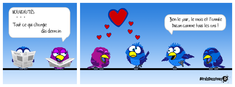 Salut zà Toutes zé à Tous ! ♫ Le coin-coin du matin ♪ 31/12/2019 ♫