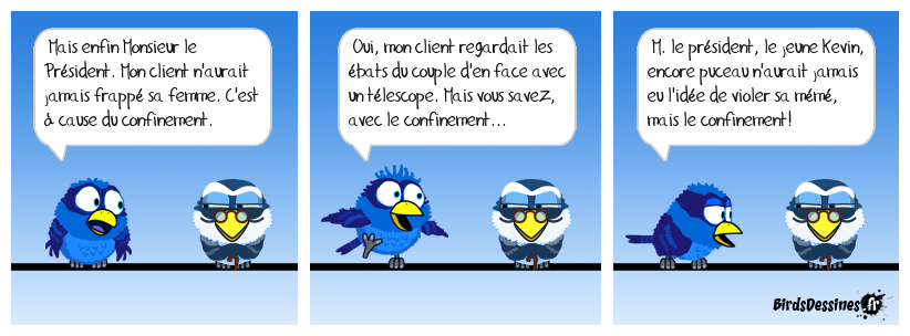 Le confinement... Un très bon argument pour les plaidoiries futures :lol: