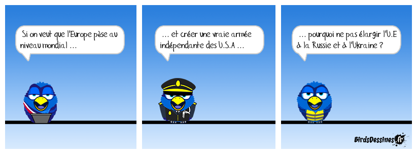 La Russie est une dictature, mais posez-vous la question est-ce que les U.S.A ... sont vraiment un modèle de démocratie, sans compter certains pays membres de l'U.E ? ;) Je rêve, mais une Europe de Brest à l'Oural ... ça en jette !