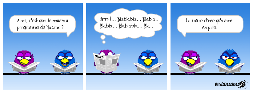 Sans commentaire. Le fils du changement dans la continuité 2 revient et il n'est pas content