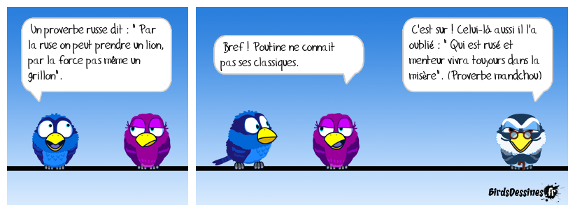 Mieux vaut ruse que force (proverbe français)