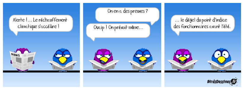 Pas de panique, ça n'impactera pas le montant des pensions des retraités de la fonction publique. Alerte rouge !