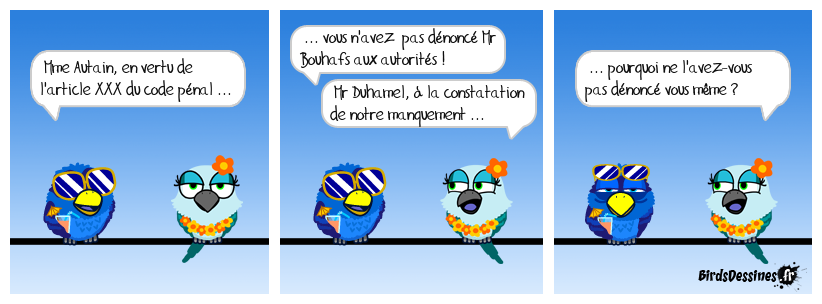 Nous on dénonce pas, on fait juste le Bzzz comme les mouches à merde !