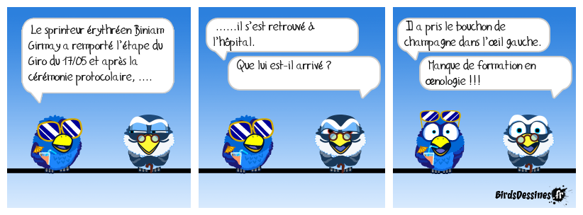 Le cyclisme est un sport à risques, surtout après l’arrivée !