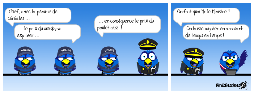 Manquerait plus qu'ils chopent la grippe aviaire !