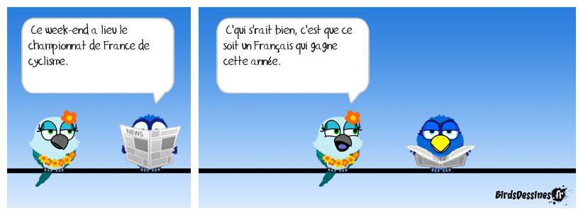 La blonde et la Petite Reine.