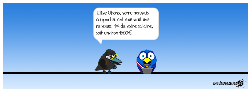 Mauvais élève, au coin!