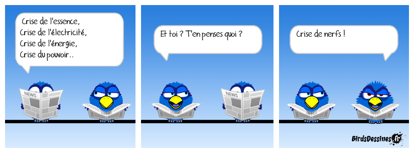 Je fais crise....mine !