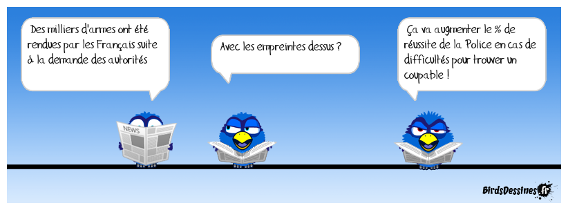 Tu te défendras avec un lance-pierre !