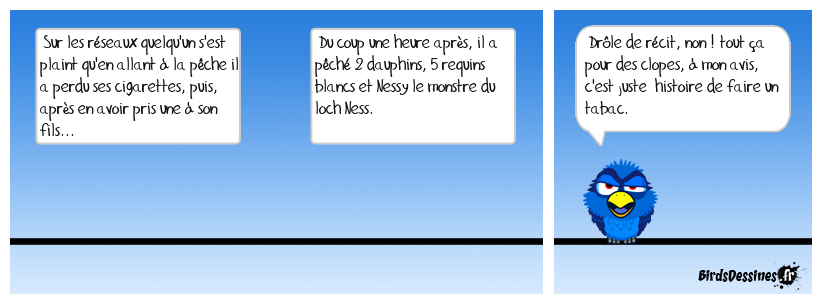 Ça fait des dégâts le tabac, quant au mélange des 2 !