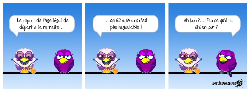 Déjà, il faudrait qu'elle connaisse le sens du mot "négociation". Une microseconde tout au plus