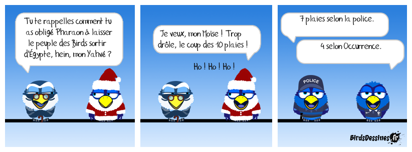 Et les 32 positions, elles sont combien selon Occurrence ? La Bible racontée aux Birds 7