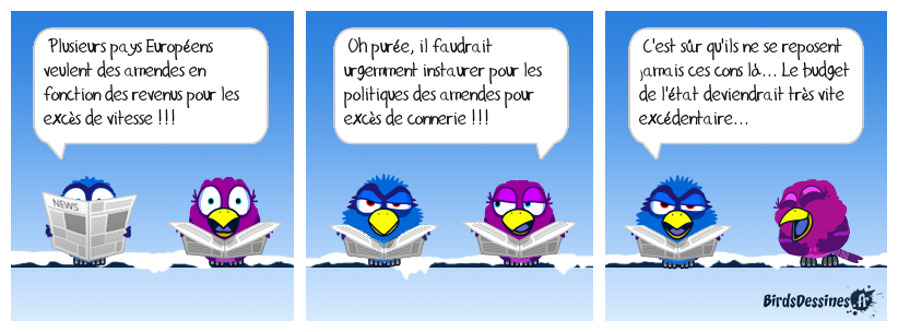 Amendes pour excès de vitesse en fonction des revenus