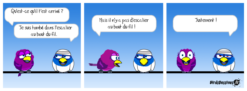 Badaboum ! Plus dure sera la chute