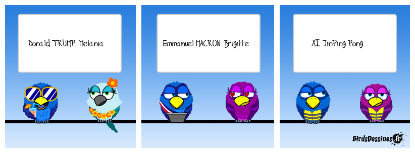 Rebond bien sûr sur https://www.birdsdessines.fr/2023/04/04/pekin-express/<BR>
Pour la culture, son épouse actuelle s'appelle PENG , si si ! ça ne s'invente pas Pékin Express en couple