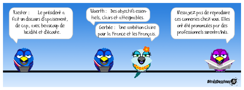 Après le discours, les gros lourds