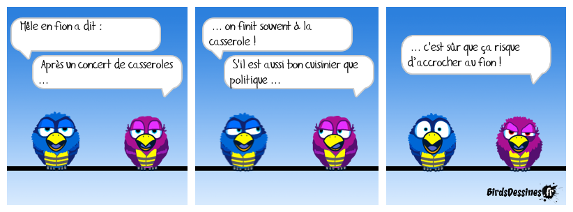 Dès qu'il ouvre sa gamelle ... y a comme une odeur de roussi !