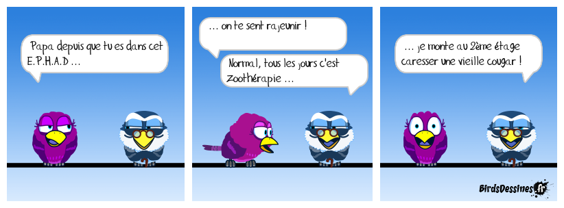 Non, c'est pas dangereux ... elle ne met pas son dentier !