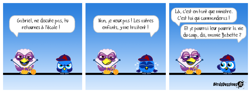 Et pour la première fois de sa vie, il mettra les pieds dans une école publique ! Remaniement caractériel