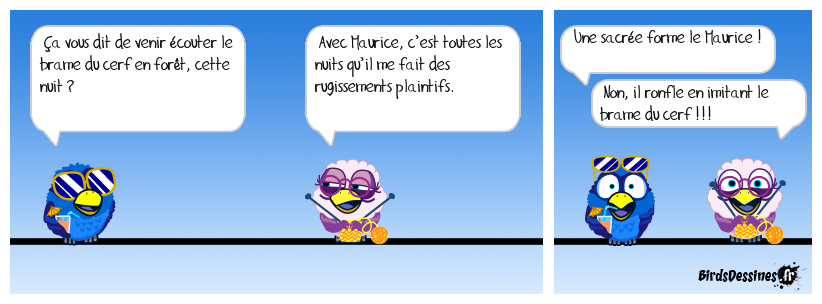 Comme chantait Brassens, le rut, le rut, le rut,… !