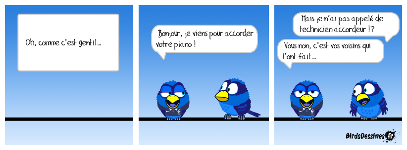 Bonjour, c’est le facteur ! (De piano…)