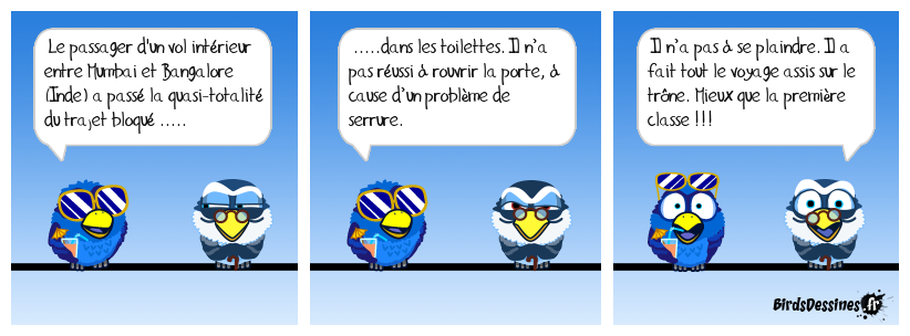 Les WC étaient fermés de l’intérieur !