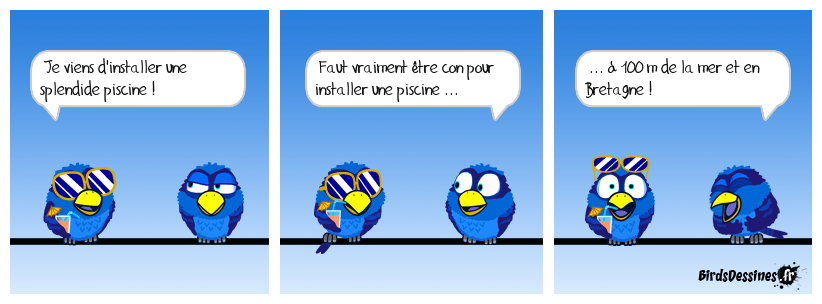 Encore un Parigot qui nage dans le bonheur !