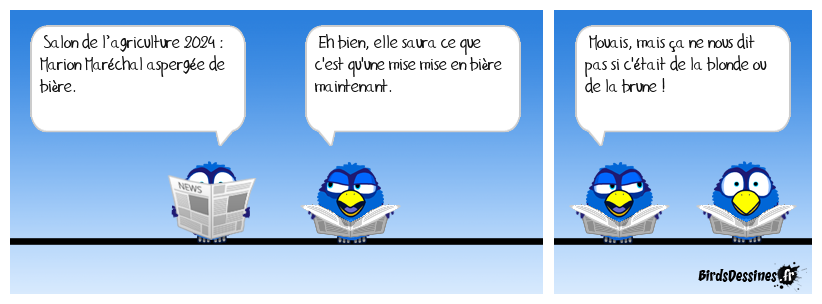 Il paraît que c'est bon pour les cheveux.