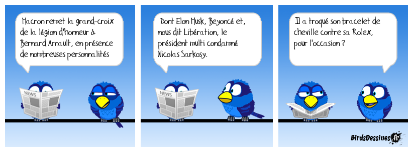 Réception fastueuse à l'Élysée.