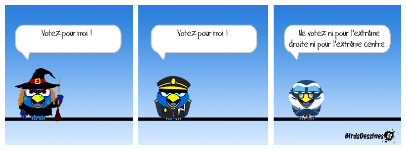 Rappel : l'extrême centre, ça existe, et c'est tout sauf un cadeau.
https://www.champ-vallon.com/lextreme-centre-ou-le-poison-francais/ Consignes de vote