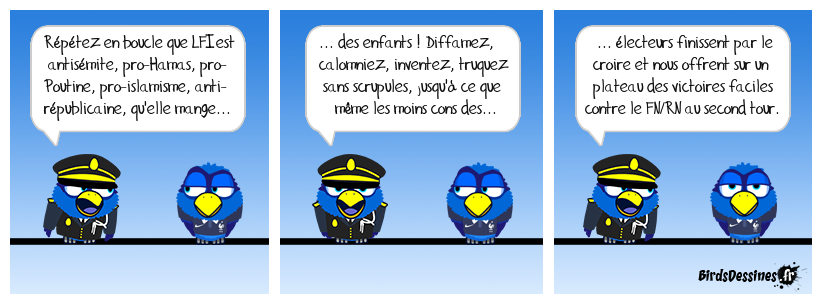 Pari à moitié gagné. Le bashing permanent des médias mainstreams a bien convaincu les beaufs (pas bien difficile vu leur QI d'huîtres pochées), mais les fachos préfèrent toujours l'original à la copie. Donc ils votent FN/RN plutôt que ReNuisance. Le pari de Macron