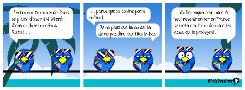 Ils ne peuvent pas voir ces petits cons là bas.