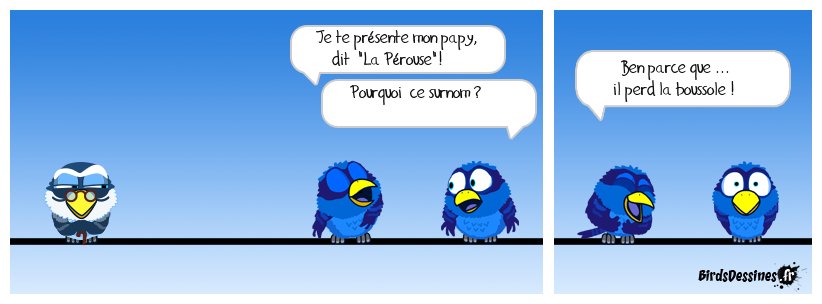 il est un peu à l'ouest !