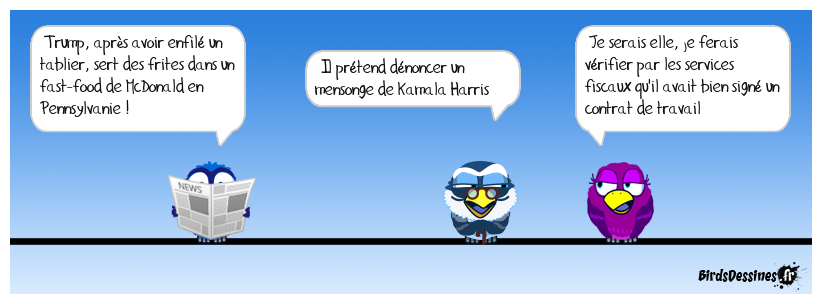 https://www.msn.com/fr-fr/actualite/monde/donald-trump-se-met-en-sc%C3%A8ne-chez-mcdo-pour-attaquer-kamala-harris/ar-AA1sD3Z4# Aux USA, un blanc qui fait du travail au noir !