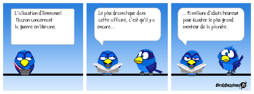 L’allocution d’Emmanuel Macron concernant la guerre en Ukraine.