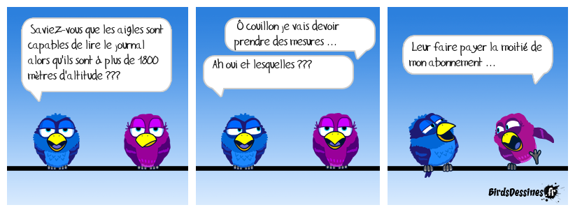 Les aigles ont dû aller à l'école de Saint Ouen ...