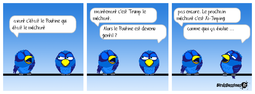 Autrefois c'était les Allemands les méchants. Maintenant ...