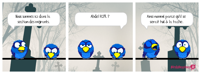 La visite du cimetière