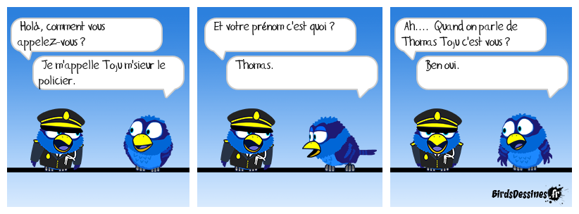 Il paraît qu'il a les pomettes rouges..