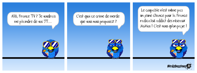 Gros beaufs pas contents. Mode déceptif